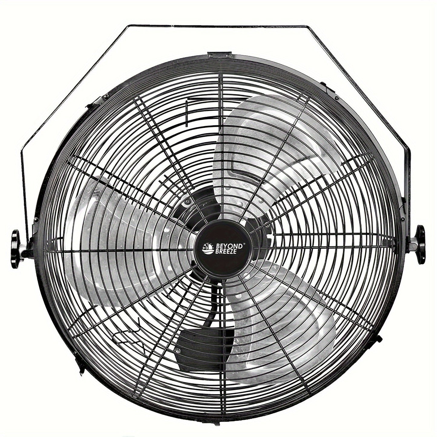 Wall Mounted Fan 18"/16" with 3 Speed Settings, Quiet Electric Fan for Home, Garage & Industrial Use