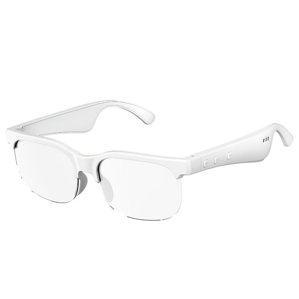 Open Ear Bluetooth Audio Glasses with Built-In Earbuds, Wireless Smart Sunglasses for Music & Hands-Free Calls