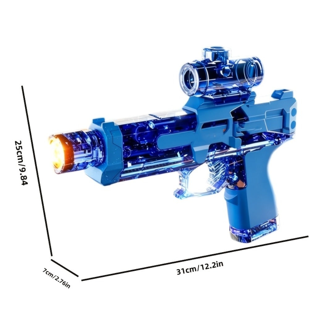 Two-Piece Electric Water Blaster Set with Lighted Sights, Rechargeable Batteries and Three Pairings