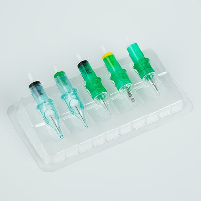 Disposable Tattoo Needle Holders 50Pcs Sterile Single-Use Grip Tubes for Professional for Temporary Body Art, Festivals and Costumes