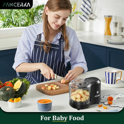 Electric Vegetable Chopper Food Processor - Mini Electric Food Chopper Blender for Kitchen, Baby Food Maker