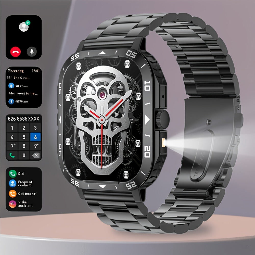 Smartwatch with Music Player, Stopwatch, LED Lighting, Wireless Calling and Sport Modes in Three Styles