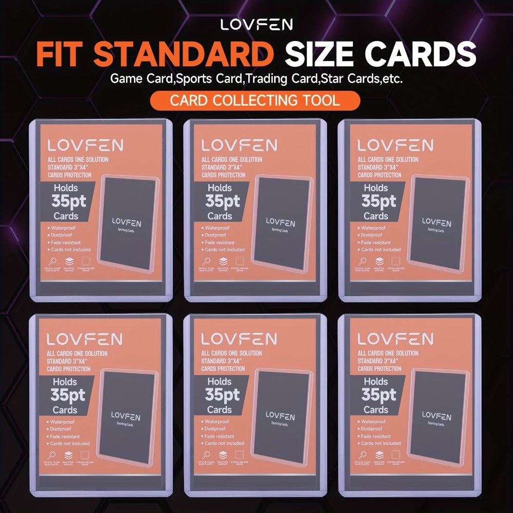 1000-Piece 3x4-Inch Trading Card Top Loader Pack with Ten Bundles of 100 Rigid Holders for Collection Organization