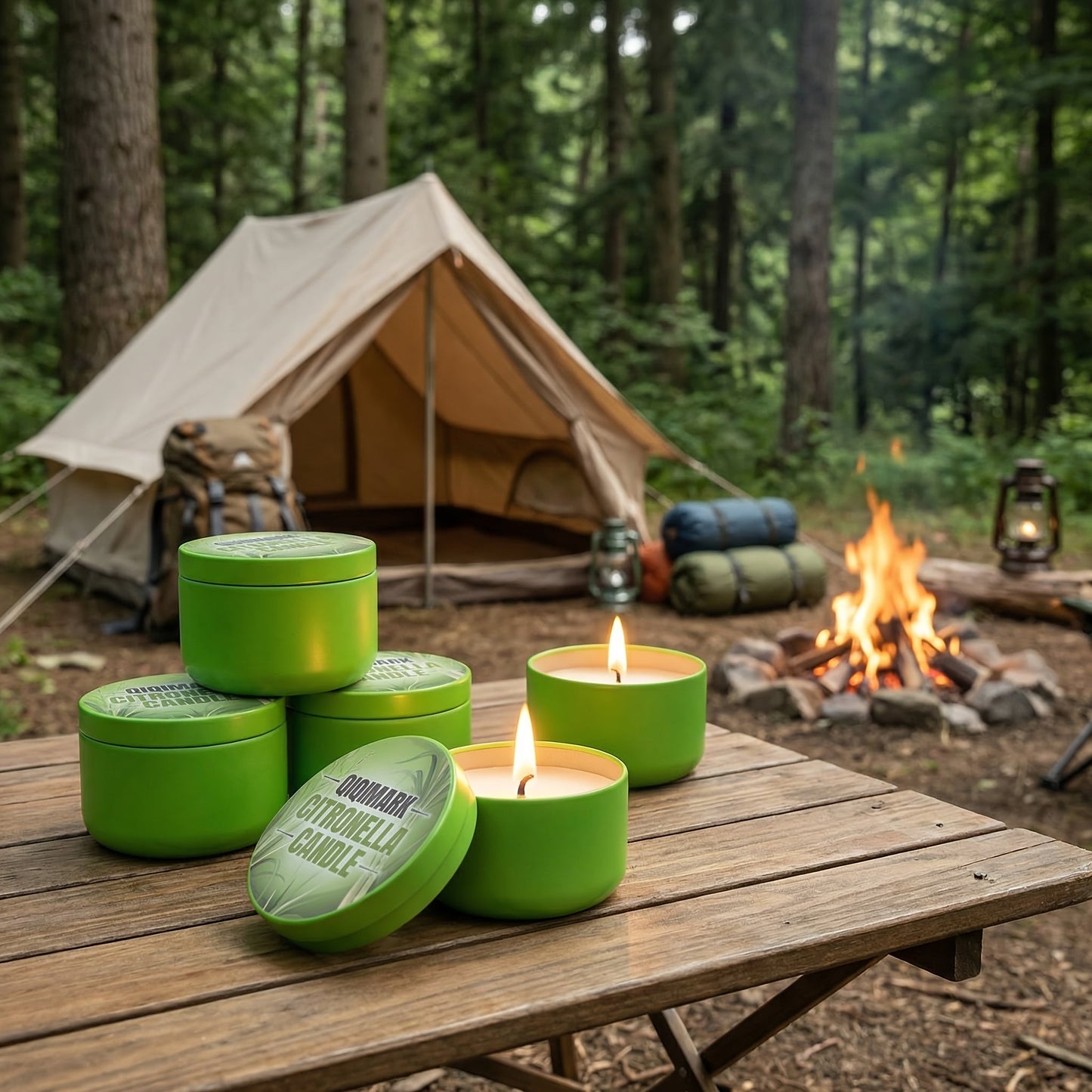 Citronella Candles Outdoor 6 Pack - 1.7 Oz Each, Burn Time, Infused with Citronella Essential Oil for Patio