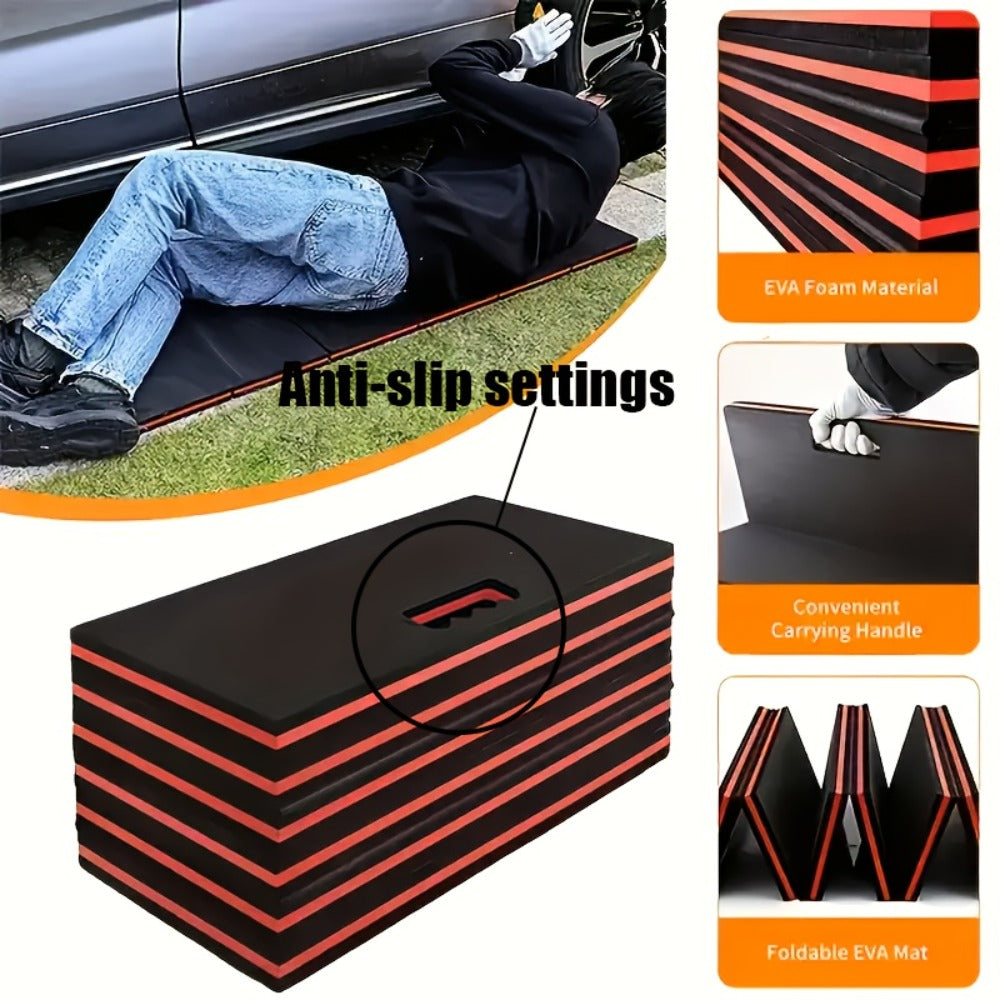 EVA Kneeling Pad Car Repair Work Mat – Foldable Waterproof Thermal Insulation Pad for Mechanic, Camping & Hiking