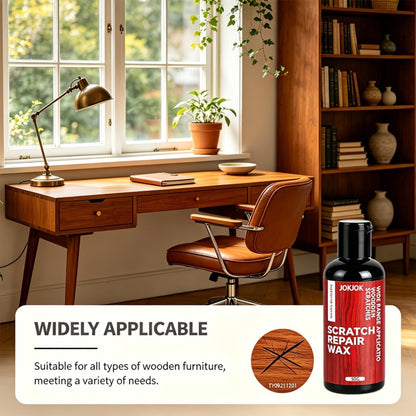Wood Scratch Wax – Hardwood Floor & Furniture Restorer Polish for Cabinets, Doors, Tables – Fix Scratches