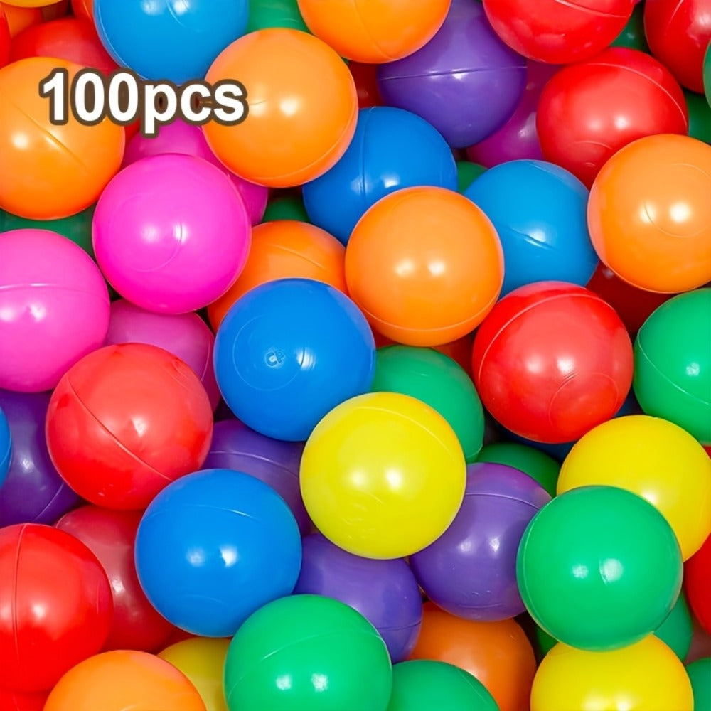 Colorful Plastic Ball Pit Balls for Kids, 100 or 200pcs Vibrant Mixed Color Balls for Ball Pools