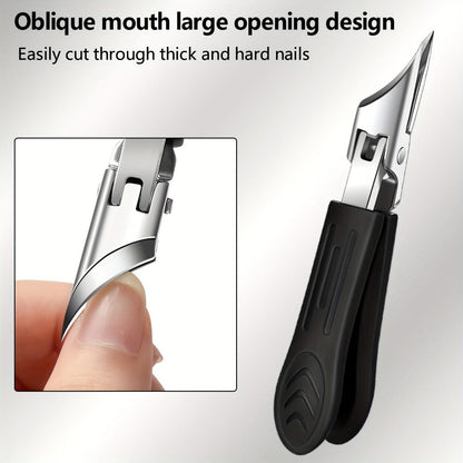 Manicure Pedicure Set 9 Piece Stainless Steel Nail Care Kit Professional Nail Clippers Nail File Cuticle Scissors for Ingrown Thick Toenails