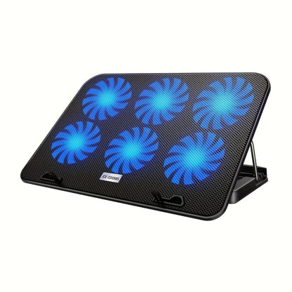 Laptop Cooling Pad ICE COOREL 6 Fans 12-17.3 Inch 5 Adjustable Heights 2 USB Ports RGB Gaming for an Everyday Personal Care Routine