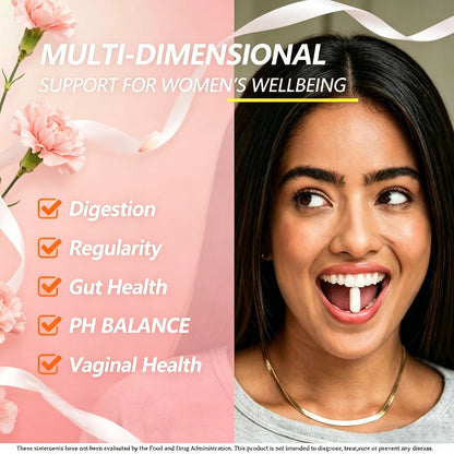 Probiotics for Women 60 Billion CFU 30 Capsules for pH Balance, Yeast Balance, Vaginal Flora & Feminine Health with Cranberry Extract