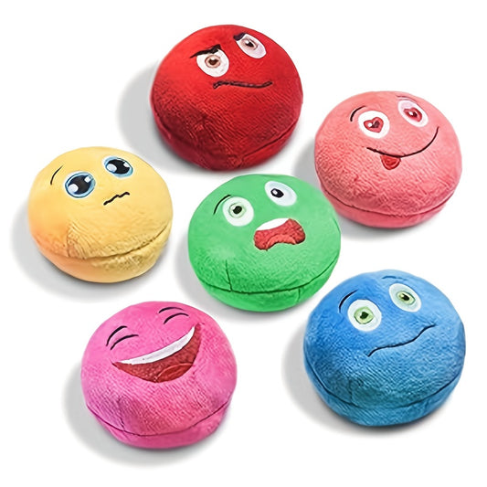Dog Toys for Small Dogs, Squeaky Dog Toys 6 Pack Soft Stuffed Plush Balls with Squeakers for Puppies & Small Dogs