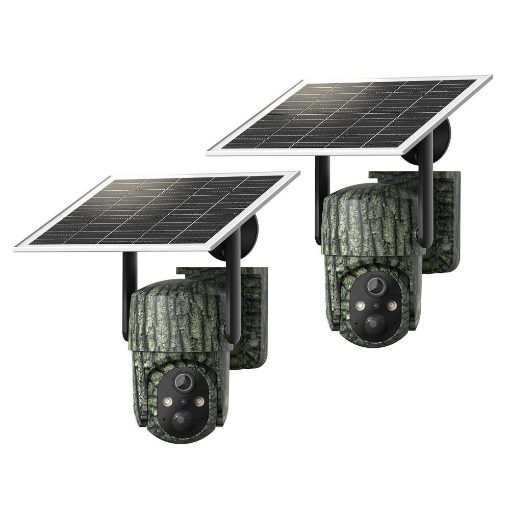 4G LTE Solar Trail Camera No WiFi Needed, Outdoor Security Camera 4K Night Vision, 360° Pan Tilt Live View