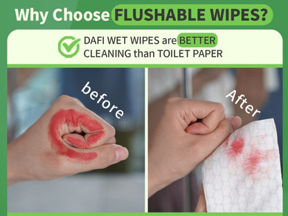 Flushable Wipes for Adults 1200 Count 15 Packs Unscented Toilet Wipes No Alcohol 100% Plant for Entryways, Bedrooms and Living Spaces