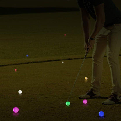 LED Golf Balls Glow in the Dark, Ultra-Bright 3-LED Night Golf Balls with 8-Min Reset Timer & Mesh Bag