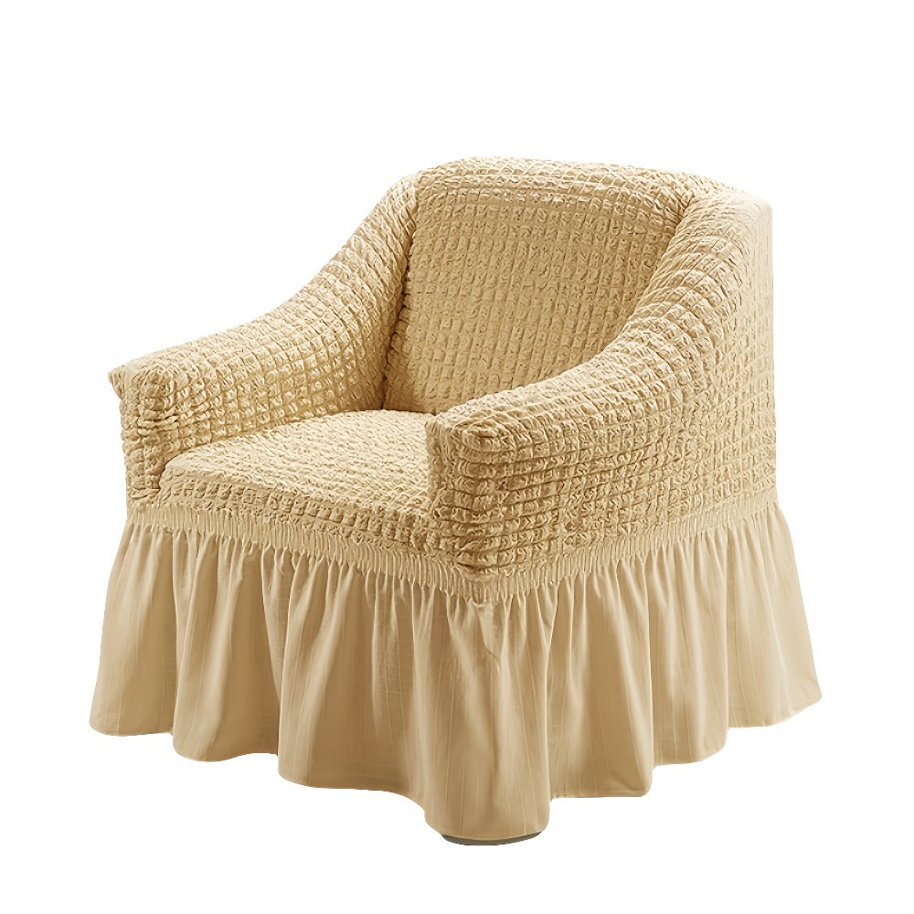 Sofa Cover Seersucker Stretch Slipcover with Elastic Band Closure for 1 to 4-Seater Sofas in Eight Colors