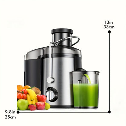 Centrifugal Juicer Machine 3-Inch Wide Mouth 3-Speed Settings – High Juice Yield Fast Extraction for Fruits & Vegetables | Easy Clean