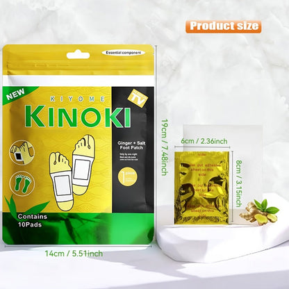 Foot Detox Pads 30 Pack Bamboo Vinegar Ginger Powder Natural Plant Ingredient Deep Cleansing Moisturizing Patches
