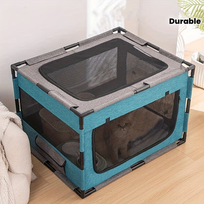 Plastic Pet Whelping Box & Indoor Playpen for Cats, Dogs, Kittens & Puppies, Assembleable, Ventilated