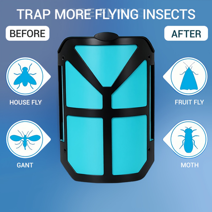 Mosquito Trap Indoor Electric Insect Catcher with Replacement Lure Refill Core for Home Bedroom Kitchen Fruit Fly Flying Bug Trap Device