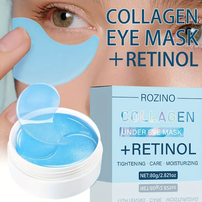 Retinol Collagen Eye Mask 60pcs 80g – Firming Under Eye Patches for Dark Circles, Puffiness, Sagging & Fine Lines