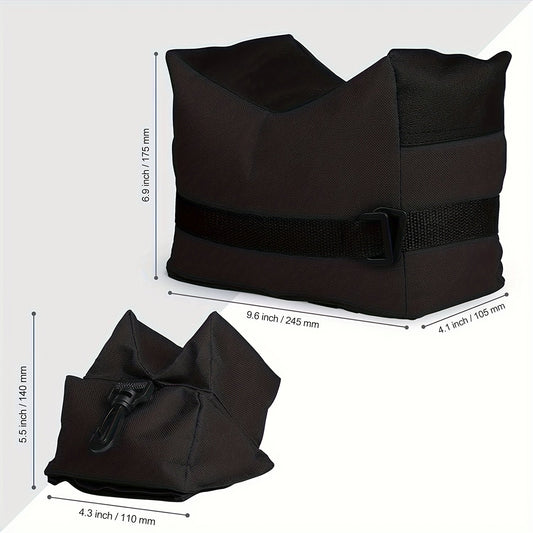 Shooting Rest Sandbag Bags Front & Rear Support Stand Holders for Rifle Gun Shotgun Bench Rest Target Sports Hunting Photography Unfilled