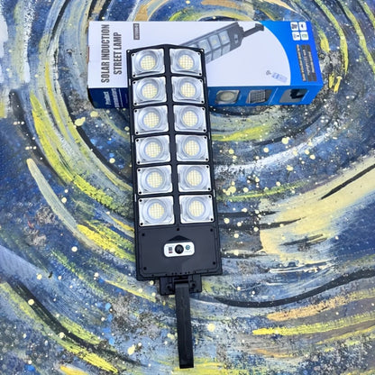 Solar Street Light Outdoor, High Brightness Wide Angle Dusk to Dawn Solar Powered with Remote Control for Parking Lot