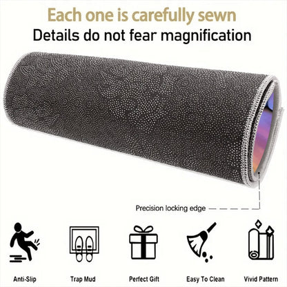 Anti-Slip Rubber Cargo Liner for SUV & Sedan – Dragonfly Floral Design Trunk Floor Mat | Heat Resistant Non-Slip Car Cargo Pad