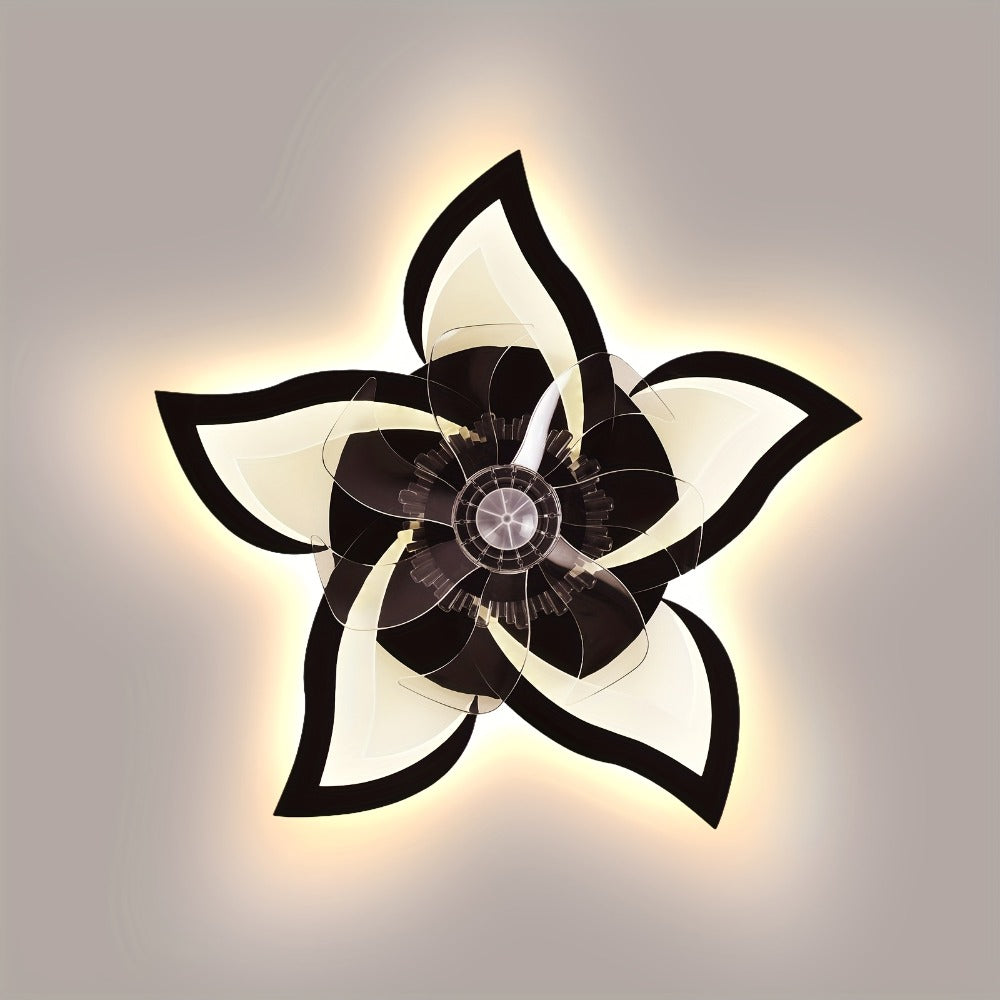 Ceiling Fan with Light 27 Inch Flush Mount - Low Profile 6-Speed 3-Color Dimmable LED, Remote & App Control