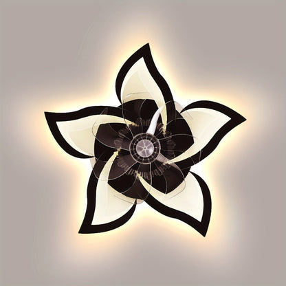 Ceiling Fan with Light 27 Inch Flush Mount - Low Profile 6-Speed 3-Color Dimmable LED, Remote & App Control