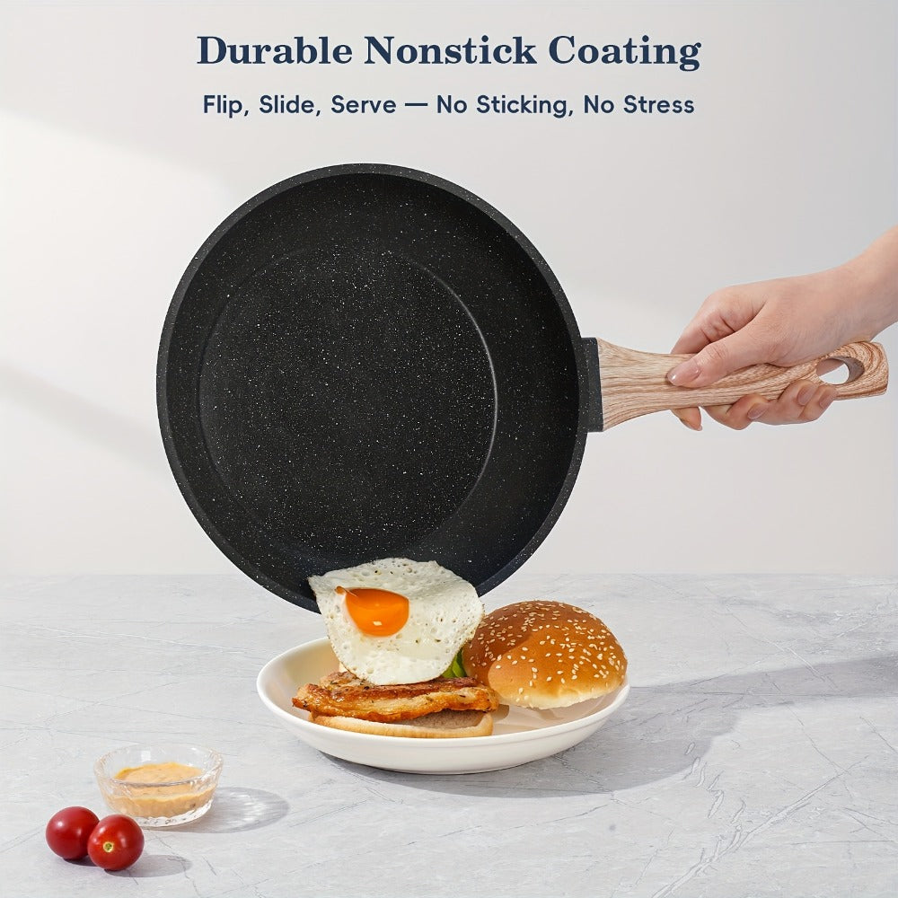 Pots and Pans Set 12-Piece Non-Stick Kitchen Cookware – Complete Cooking Set with Frying Pan | Durable Even-Heating Non-Stick Coating |