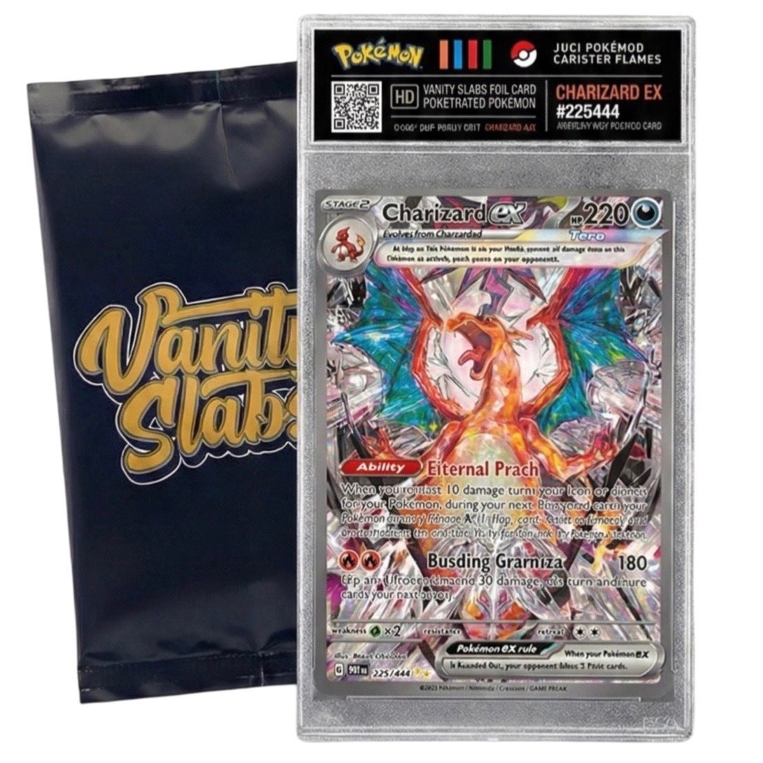 Trading Card Display Slab by Vanity Slabs, Crystal Clear 35pt Card Case + Free Random Trading Card