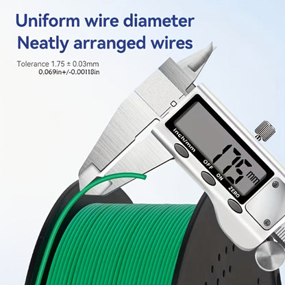 3D Printer Filament PLA 1.75mm 250g Spool with 12 Silk-Look, Transparent and Solid Color Options