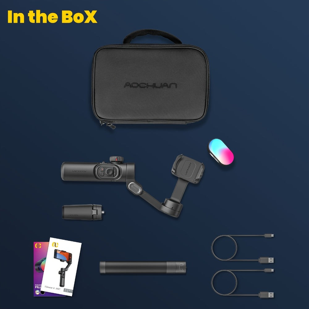 3-Axis Gimbal Stabilizer for Smartphone iPhone Samsung Android Ultra Foldable Portable Vlogging for an Everyday Personal Care Routine