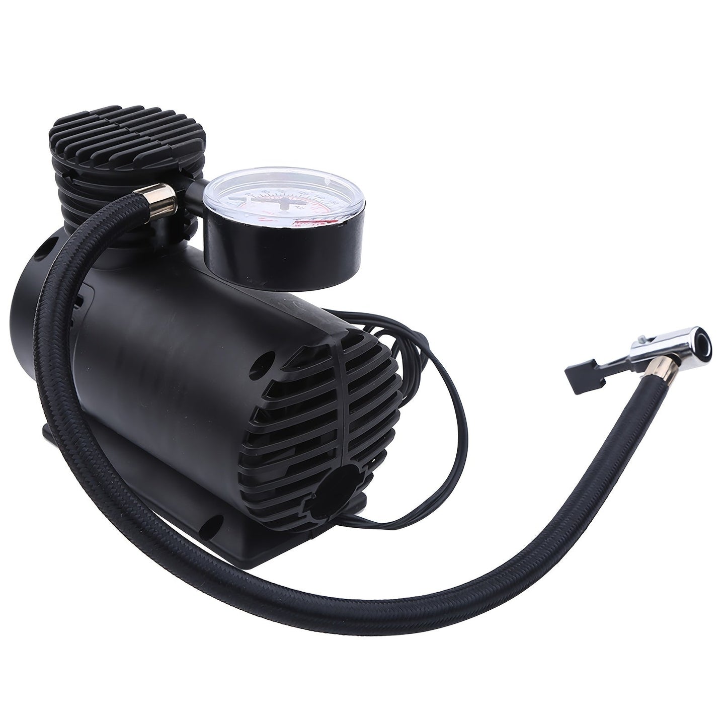 Portable Mini Air Compressor 12V 300PSI – Multi-Use Inflator Pump for Car Tires, Bikes, Balls & Inflatables