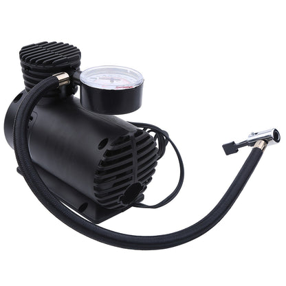 Portable Mini Air Compressor 12V 300PSI – Multi-Use Inflator Pump for Car Tires, Bikes, Balls & Inflatables