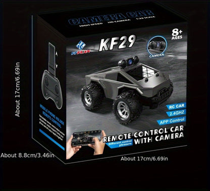 RC Off-Road Pickup Truck 1:28 Scale with 480P HD Camera, 2.4GHz App Control & Virtual Reality Function