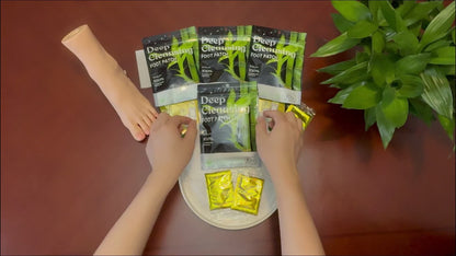 Foot Detox Patches Bamboo Vinegar & Ginger 60 & 160 Pcs – Deep Cleansing Natural Plant Ingredients Alcohol-Free Overnight Moisturizing Foot
