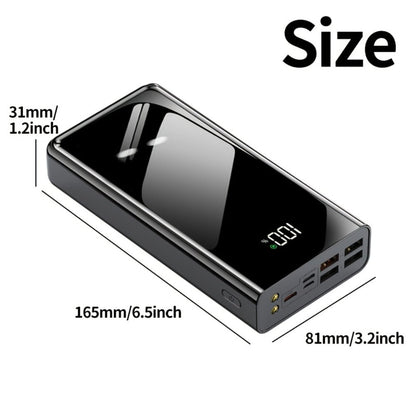 50000mAh High Power Bank Portable Charger LED Display USB-C Micro USB Fast Charging Multi-Port for an Everyday Personal Care Routine