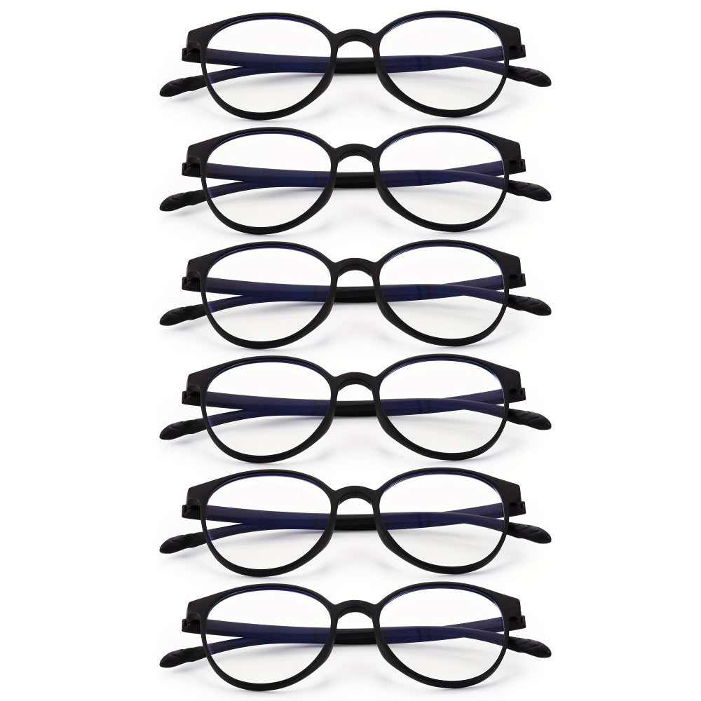 Reading Glasses – Three-Pair Rimless Metal Readers in Multiple Colors and Strengths with Multiple Strength and Color Options