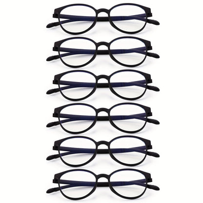 Reading Glasses – Three-Pair Rimless Metal Readers in Multiple Colors and Strengths with Multiple Strength and Color Options