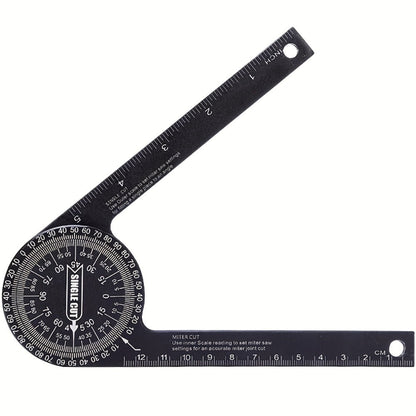 Miter Saw Protractor 7 Inch Aluminum 2-in-1 Professional Angle Finder CNC Machined Precision for Entryways, Bedrooms and Living Spaces