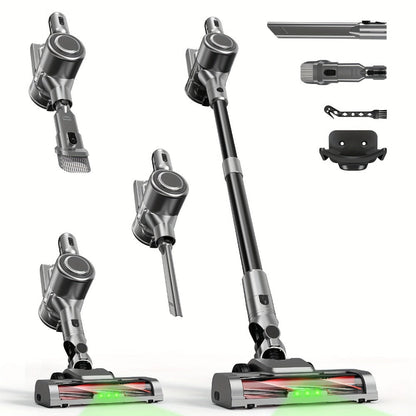 Cordless Vacuum Cleaner 58Kpa Strong Suction 6-in-1 Rechargeable Stick Vacuum for Entryways, Bedrooms and Living Spaces