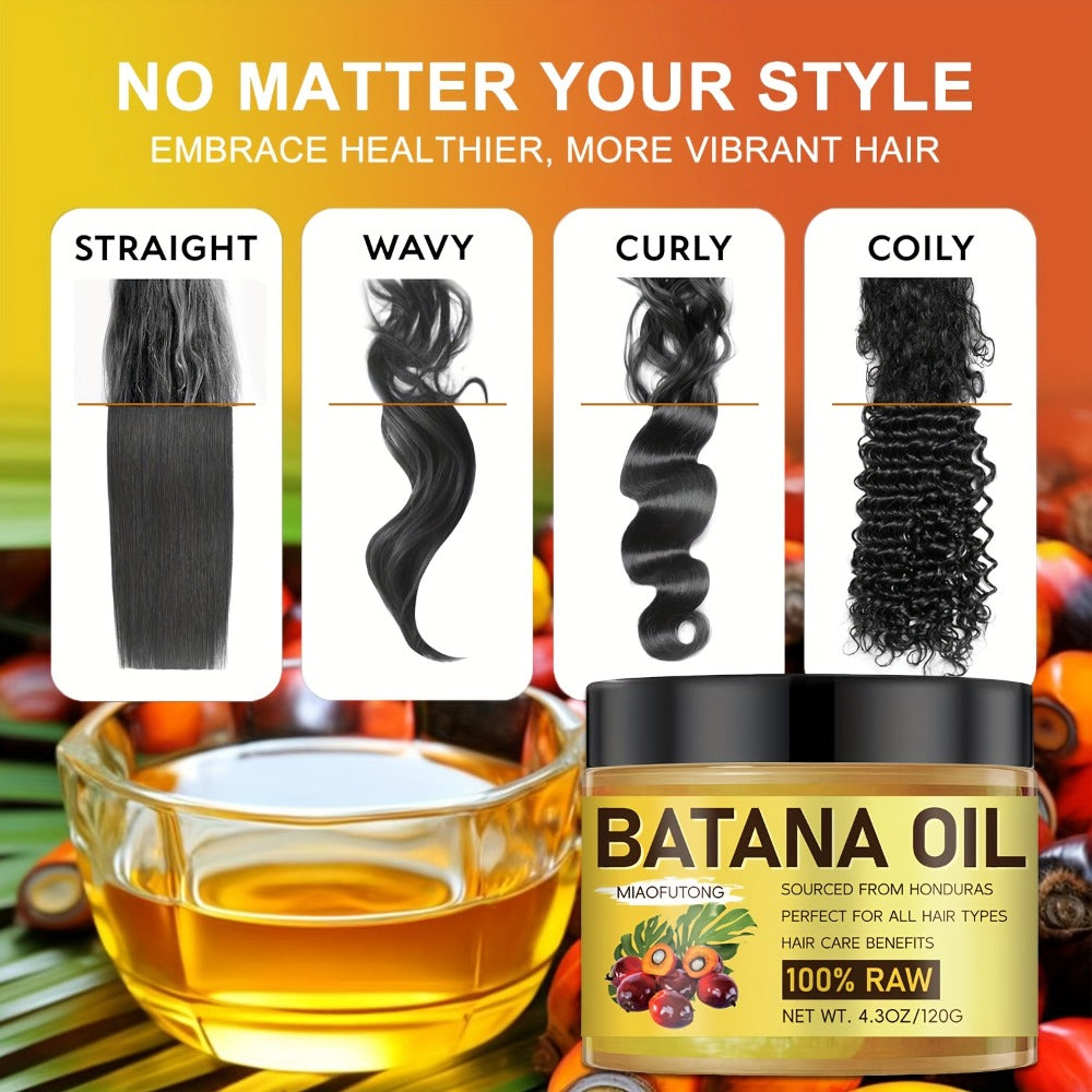 Banana Hair Oil Treatment 100% Raw Honduran Deeply Frizz Control Scalp Nourishment Dry Damaged Hair All Hair Types Women 4.3oz 120g