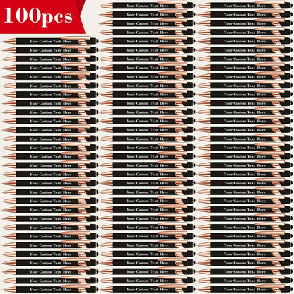 Custom Engraved Ballpoint Pen Set 100pcs, Personalized Metal Luxury Pens Bulk, Engraved Writing Instruments for Wedding, Corporate Gifts