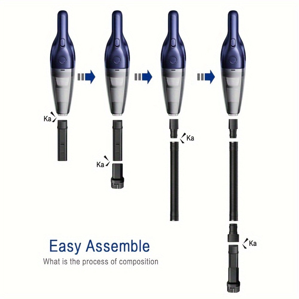Model 901 Cordless Car Vacuum Cleaner with 5000Pa Source Rating, USB Charging, One-Button Bin and Six Finishes