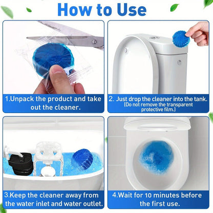 Mesh-Wrapped Toilet Bowl Cleaner Tablets in Blue, Pink or Three-Color 20- and 40-Pack Checkout Options