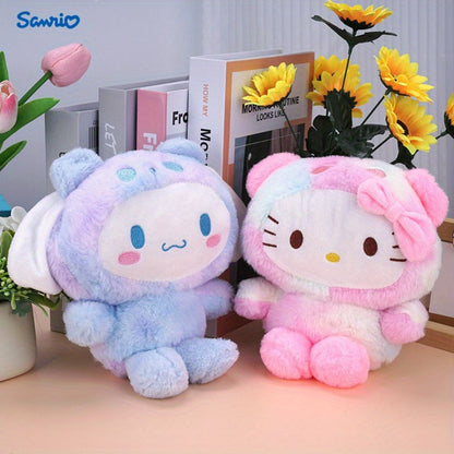 Plush Toy Character Collection with Four Styles, Soft Fabric and Desk-Ready Sitting Designs