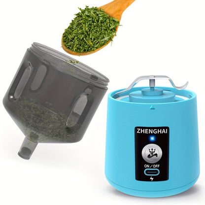 Electric Herb Grinder 150W USB-C Rechargeable - Dual Mode Pulse & Auto, Fast Grinding Dry Spices & Herbs