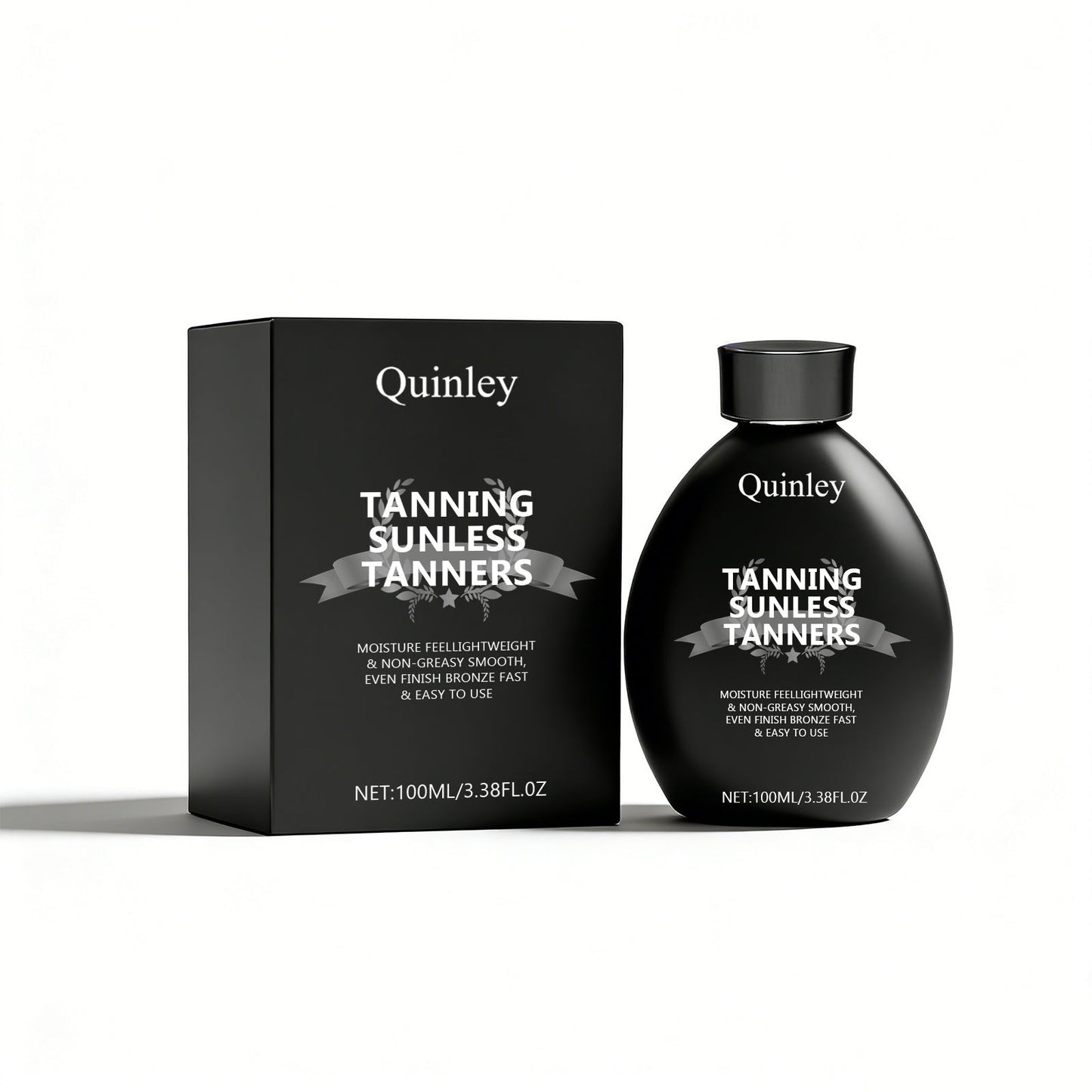 Sunless Self Tanner Lotion 3.38oz – Instant Deep Bronze Glow, Lightweight Non-Greasy Hydrating Self-Tanning Body Lotion
