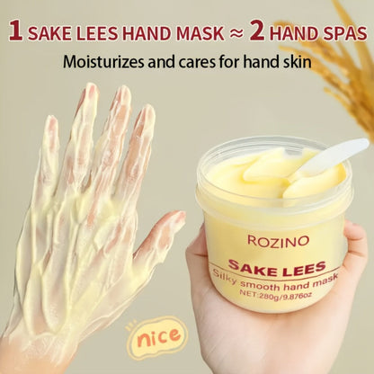 Hand Mask Cream 280g Moisturizing Brightening with Licorice & Distillers Grains – Deep Hydration for Dry Rough Peeling Hands